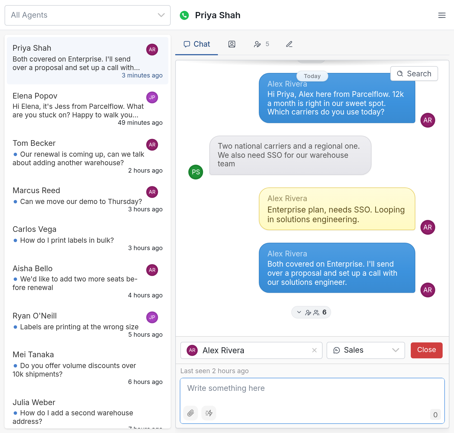 When a bot can't help, hand off to a rep