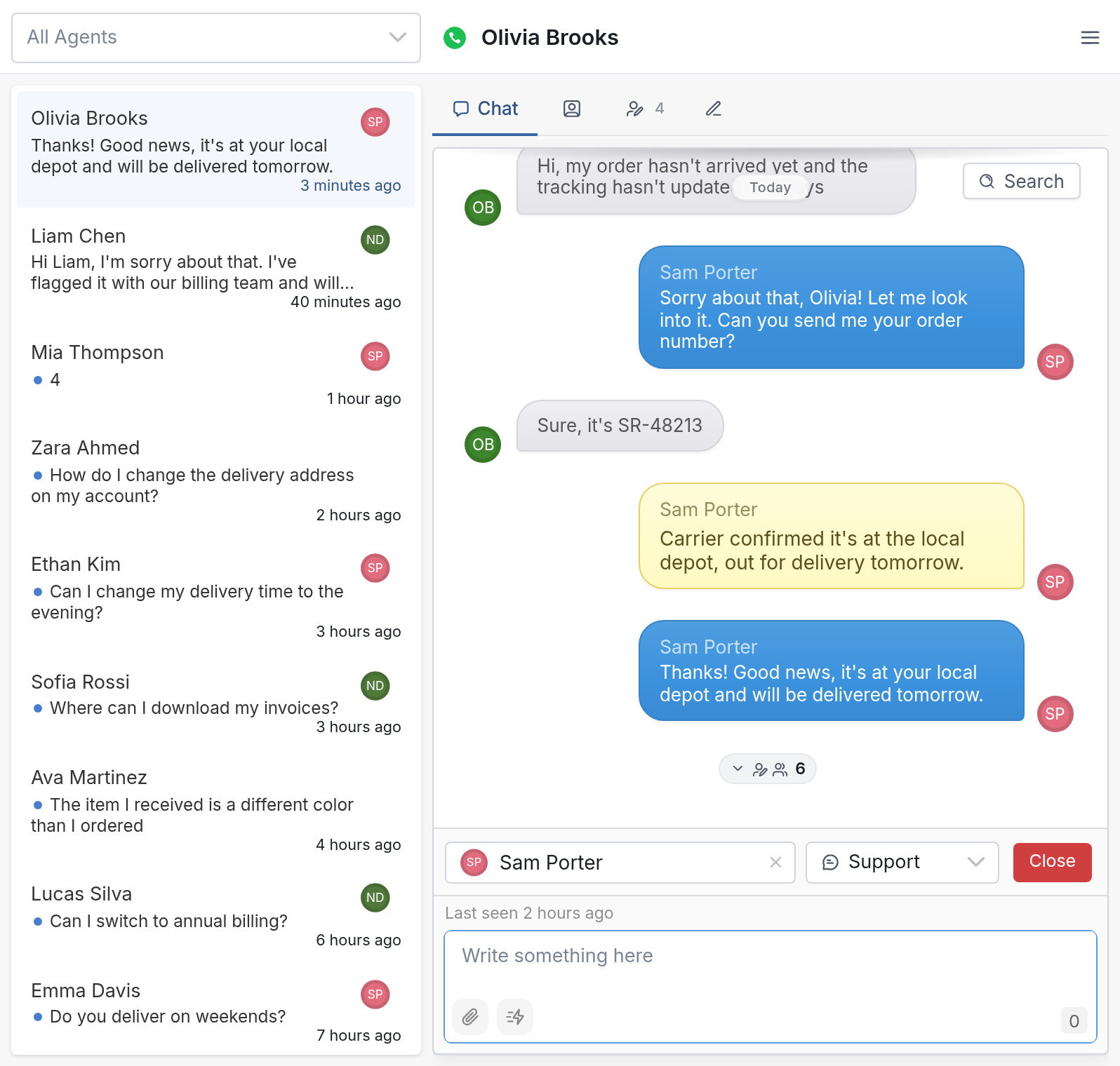 When a bot can't help, hand off to a human.